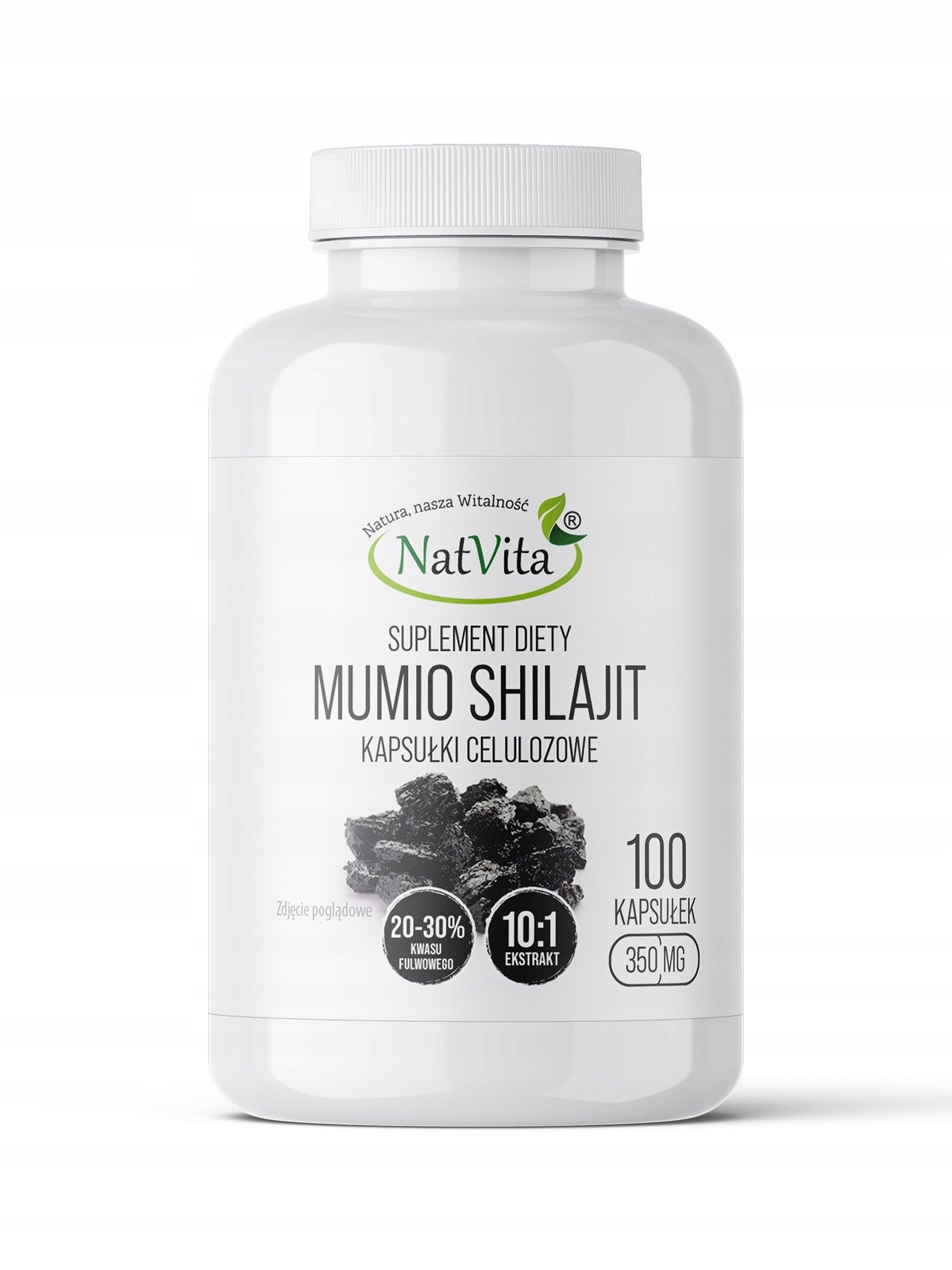 Mumio Shilajit Extract 10:1 Balm Mountain Strong Bones 100 Kaps 350mg NatVita