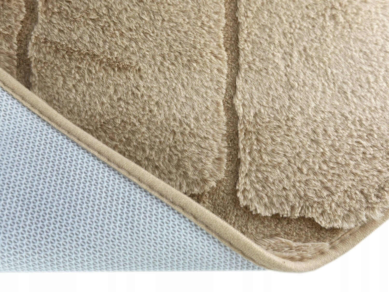 Muna Beige Bathroom Rugs Anti-slip Runners Set of 3 Length 75 cm
