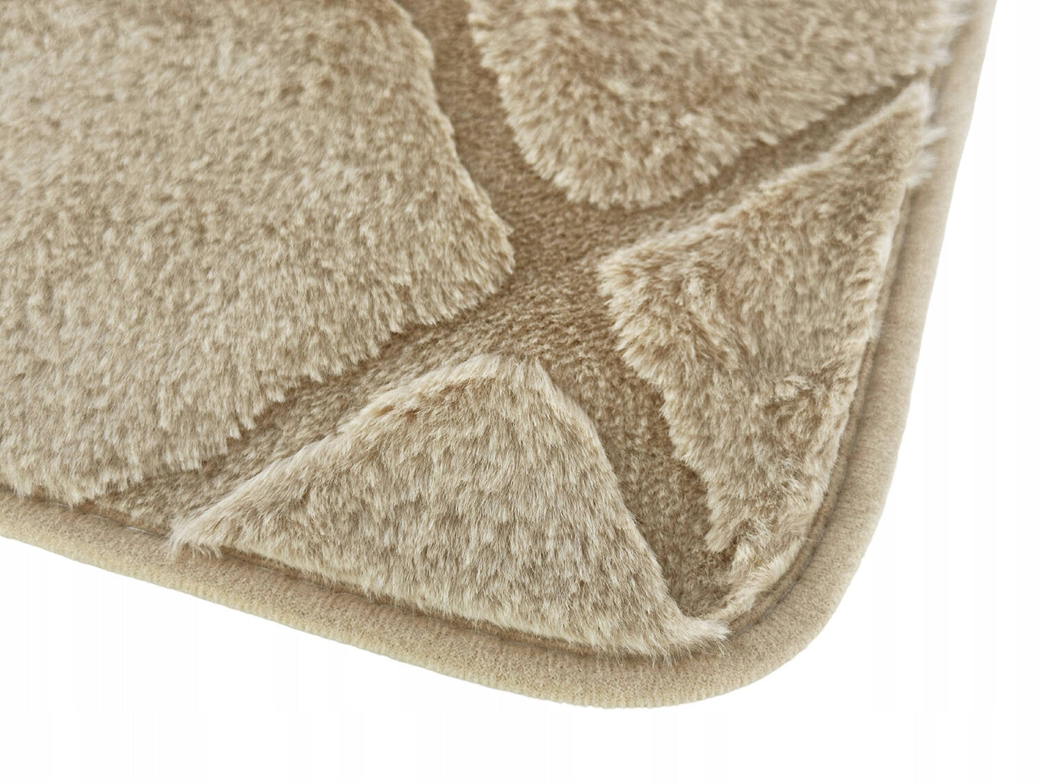 Muna Beige Bathroom Rugs Anti-slip Runners Set of 3 Packaging status original