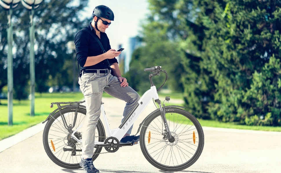 Municipal Electric Bikes TTGO THZ 28ST 250W 36V 20AH 120km 28"*1,75"Ebike Manufacturer code Rowery elektryczne dojeżdżające TTGO THZ 28ST
