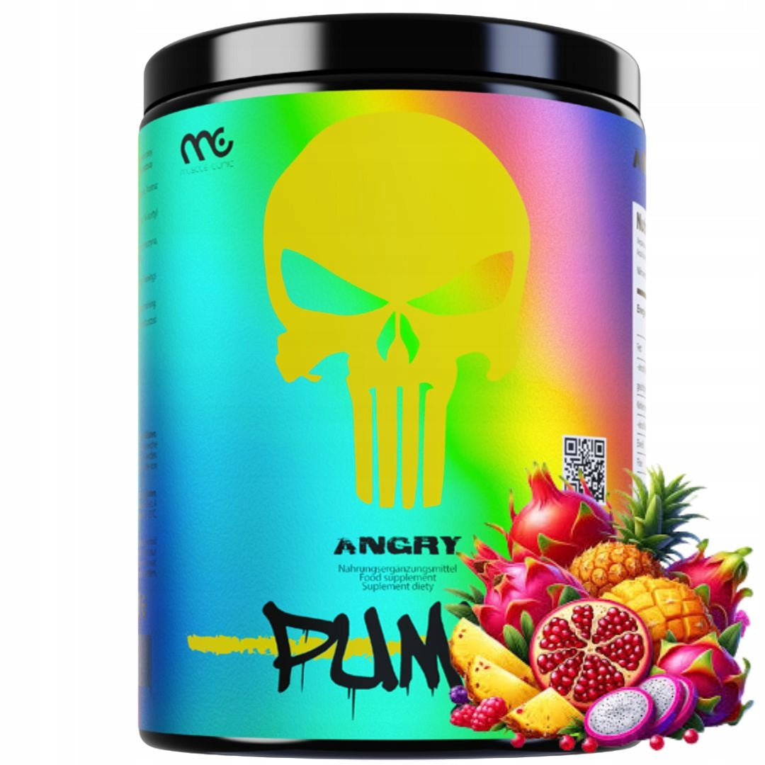 Muscle Clinic ANGRY PUMP 300g PUMP PreWorkout pre-workout without caffeine