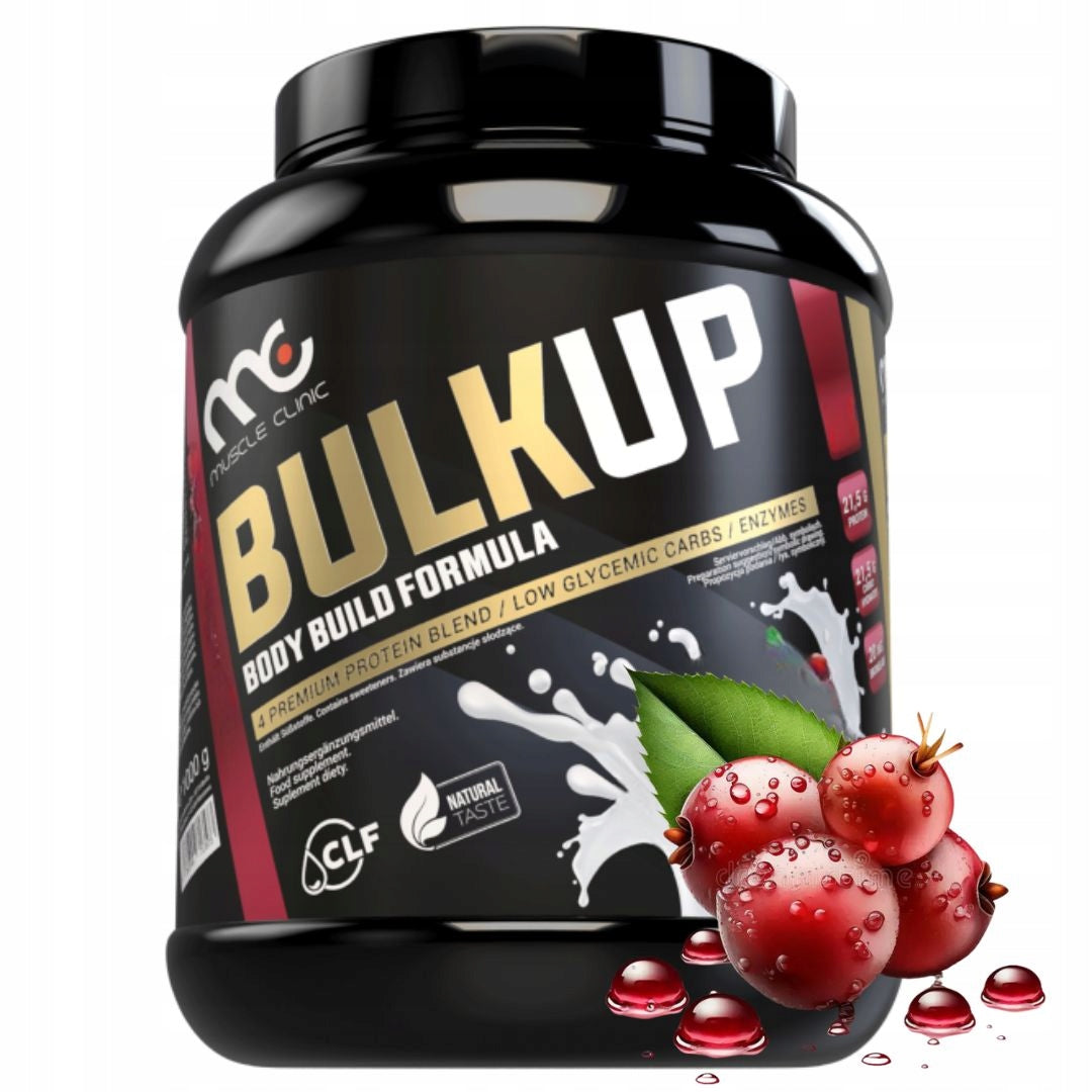Muscle Clinic BulkUp 1000g weight wpc wpi wph carbohydrates bulk cranberries