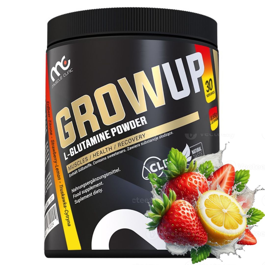 Muscle Clinic GrowUP 300g strawberry-lemon L-glutamine sourdough regeneration
