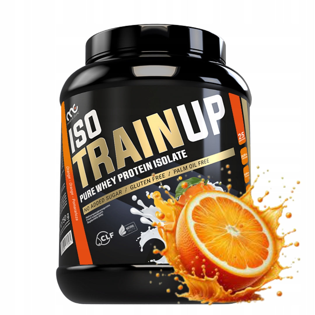 Muscle Clinic Iso Train Up 750g WPI isolate protein orange