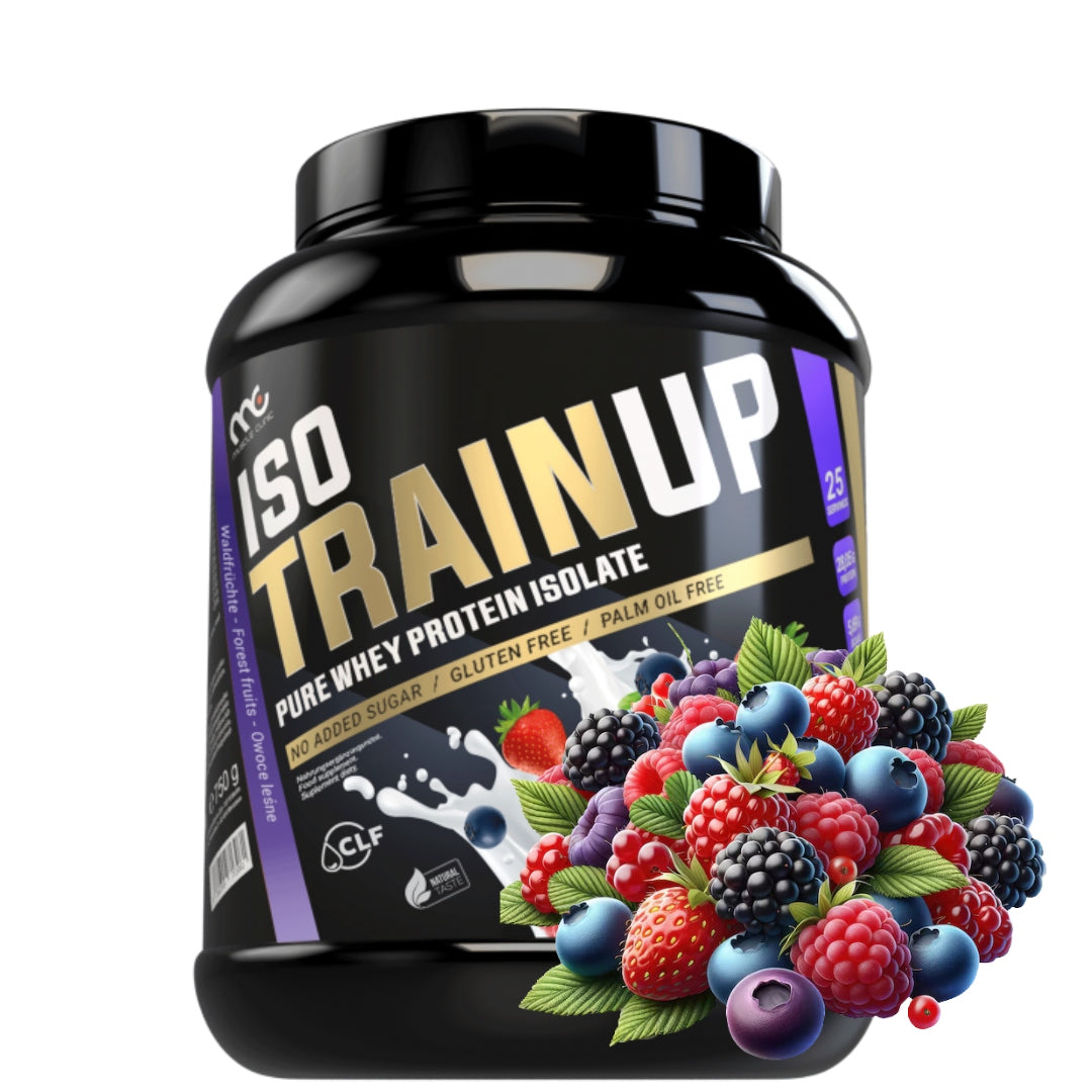 Muscle Clinic Iso Train Up 750g WPI protein isolate forest fruit