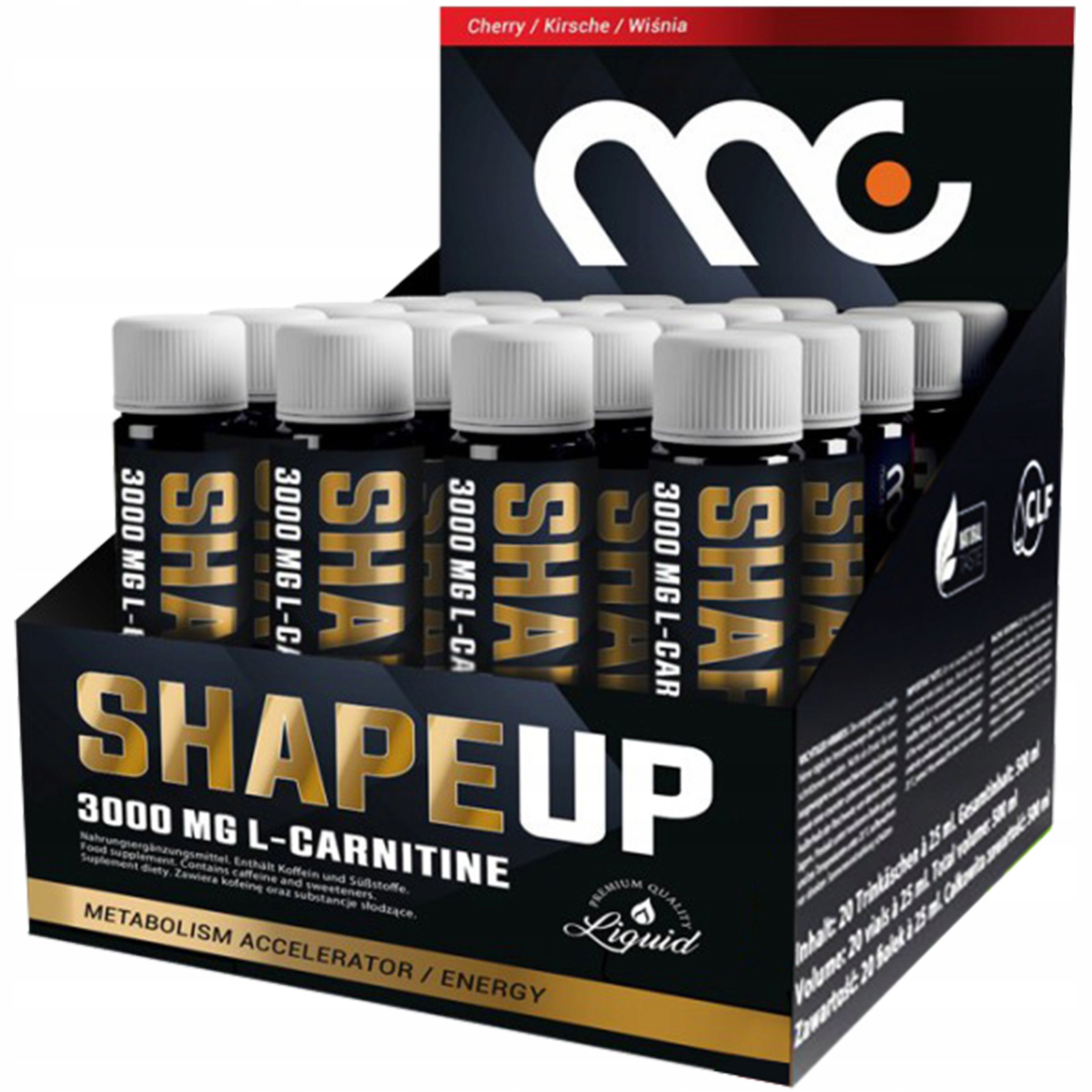 Muscle Clinic ShapeUp 20x25ml cherry flavor 25 ml 20 pcs. L-CARNITINE