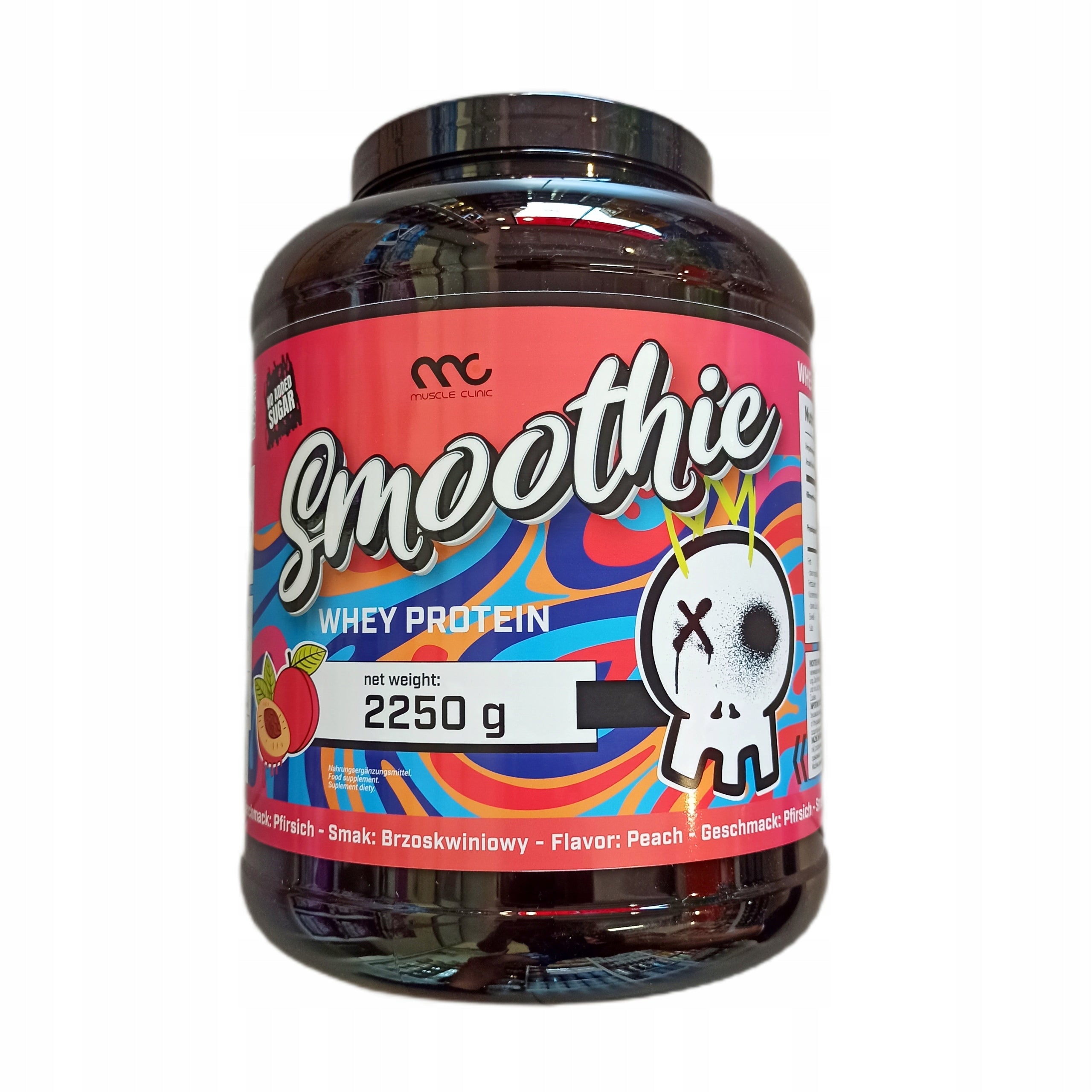 Muscle Clinic Smoothie Whey 2250g Sweet Protein WPC 86% PEACH Protein