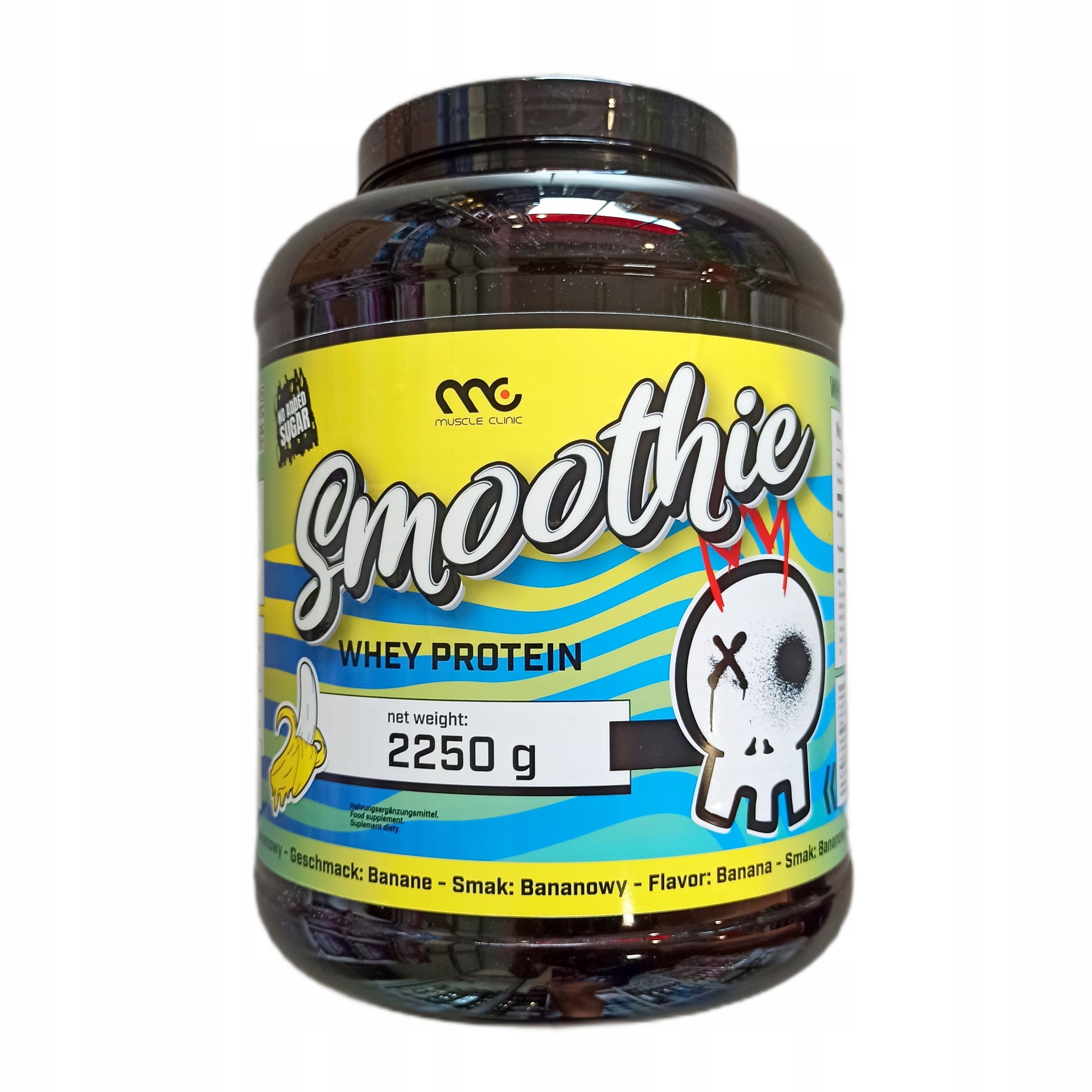 Muscle Clinic Smoothie Whey 2250g Sweet Protein WPC 86% Protein BANANA