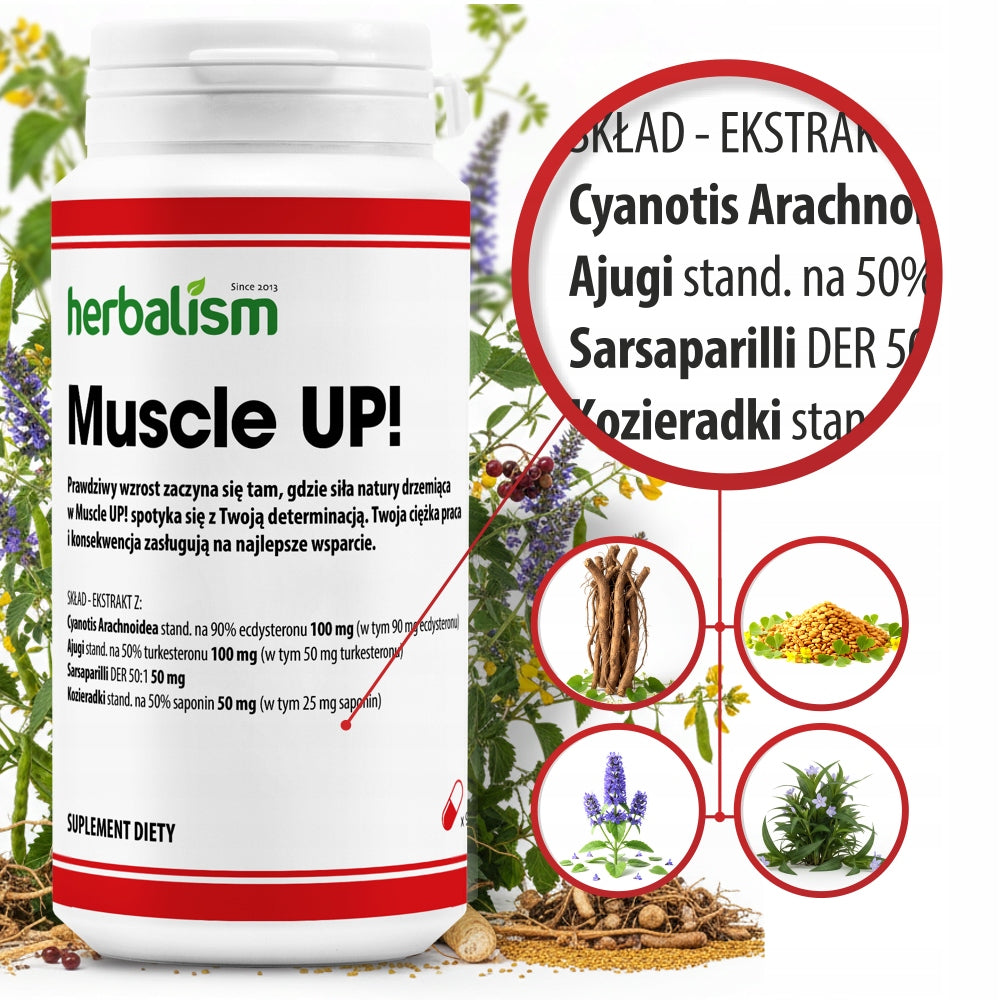 Muscle UP! STRENGTH - MUSCLES - MASS Brand Herbalism
