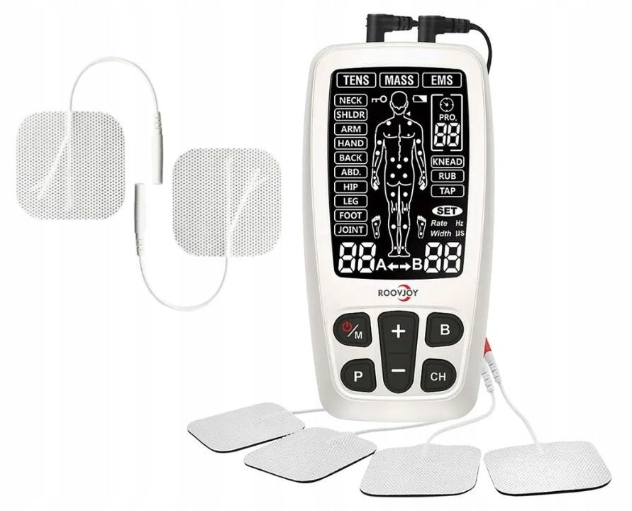 Muscle and Nerve Electrostimulator TENS EMS 60 threshold + 6 electrodes