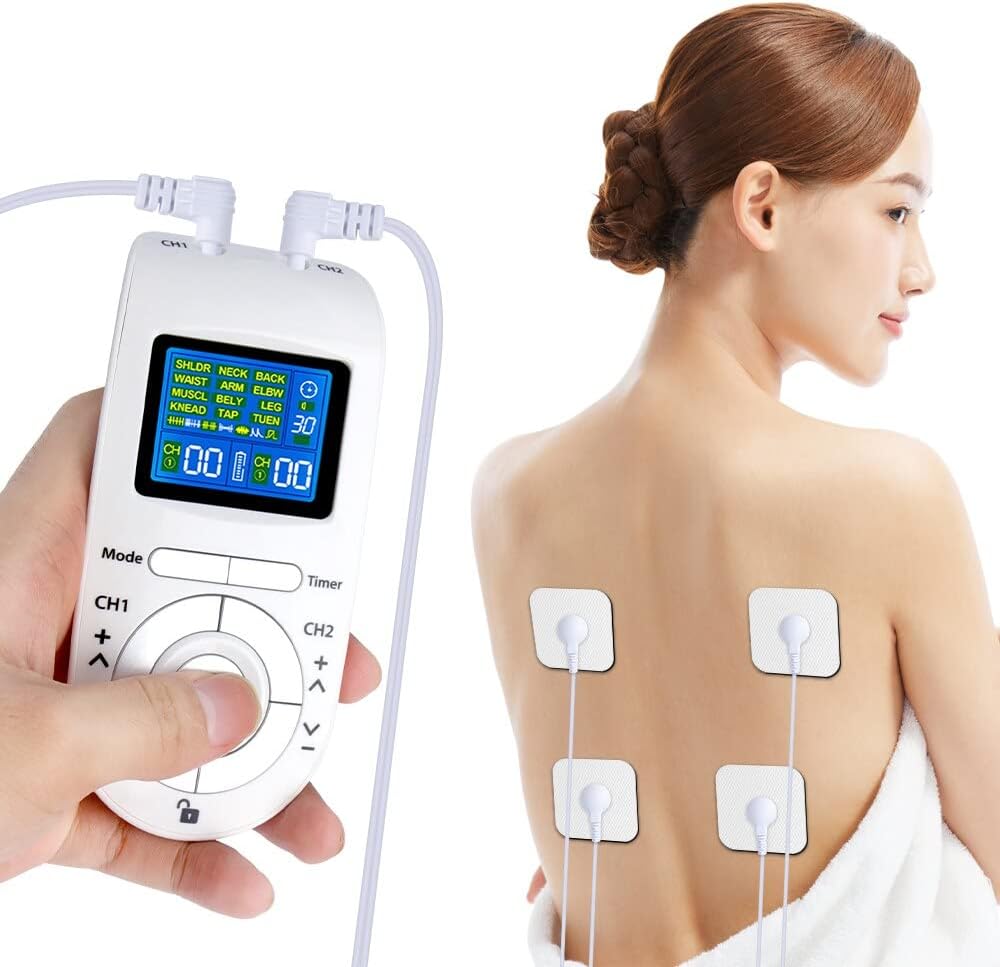 Muscle and nerve electrostimulator MASSAGER TENS EMS stimulator SET Brand no brand