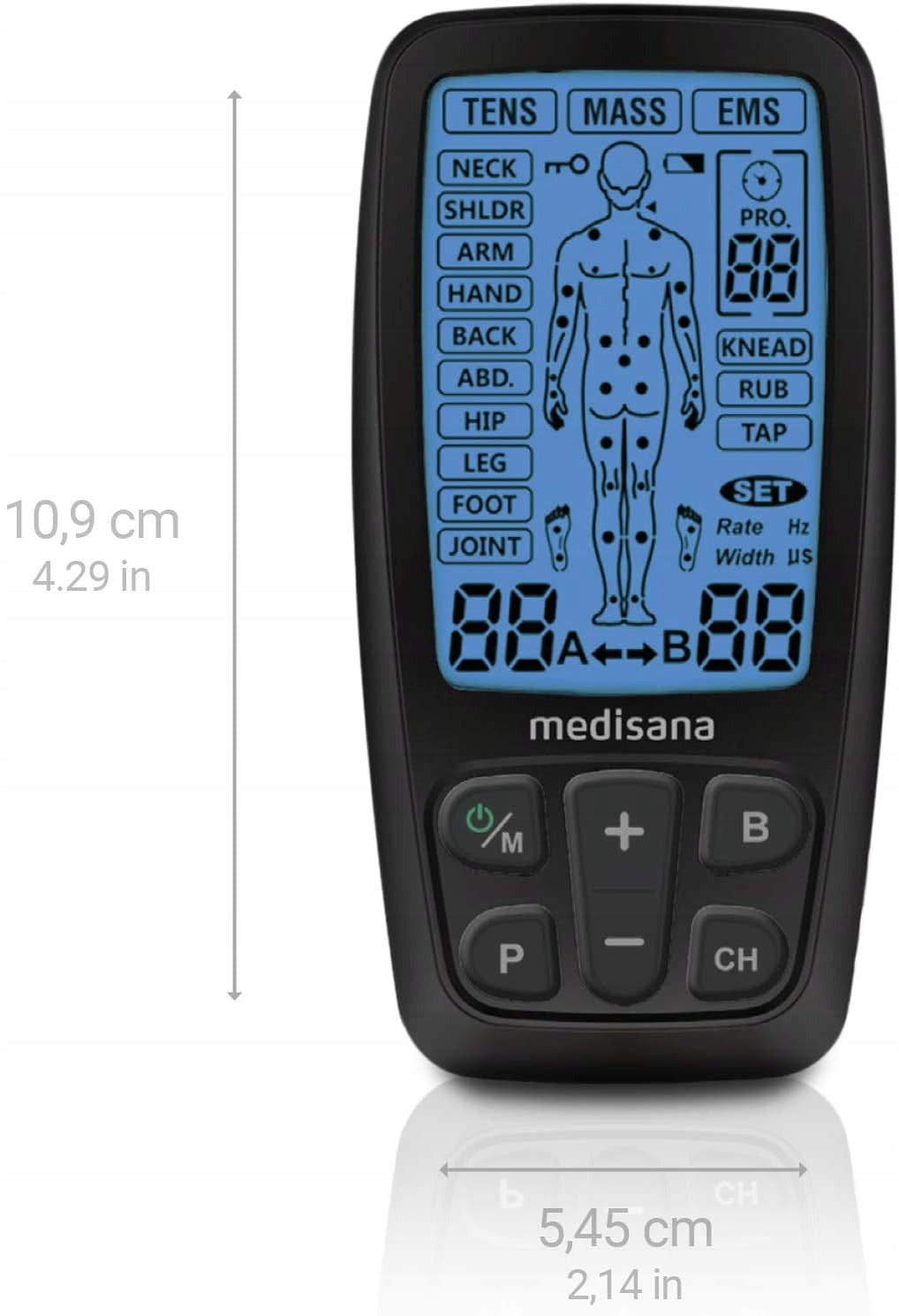 Muscle electrostimulator Medisana TT 205 TENS EMS AND MASSAGE Packaging status original