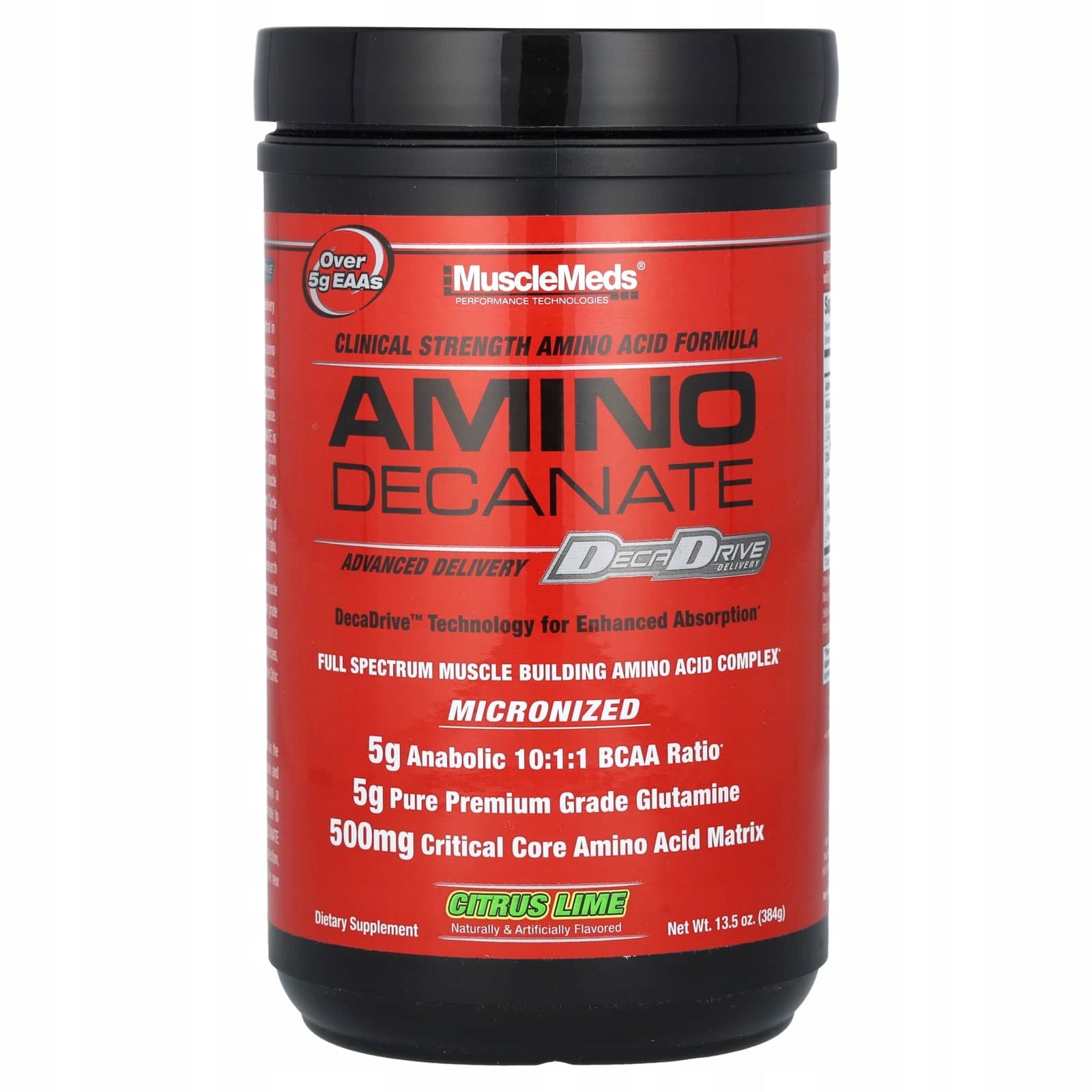 MuscleMeds, Aminodekanian, citrus and lime, 384 g