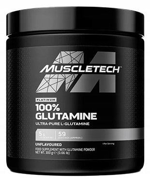 MuscleTech Platinum 100% GLUTAMINE-300 g L-Glutamine Unflavored amino acids