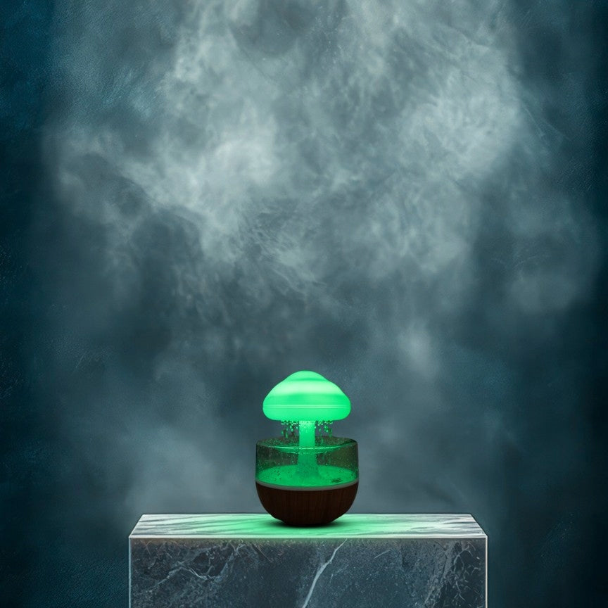 Mushroom Air Humidifier - Rain Cloud Diffuser Effect Dominant color multicolor