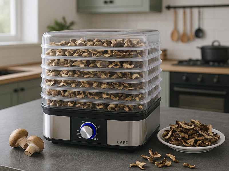 Mushroom dryer for vegetables and fruits LAFE NutriDry 5 trays 40-70°C For food Dominant color multicolor