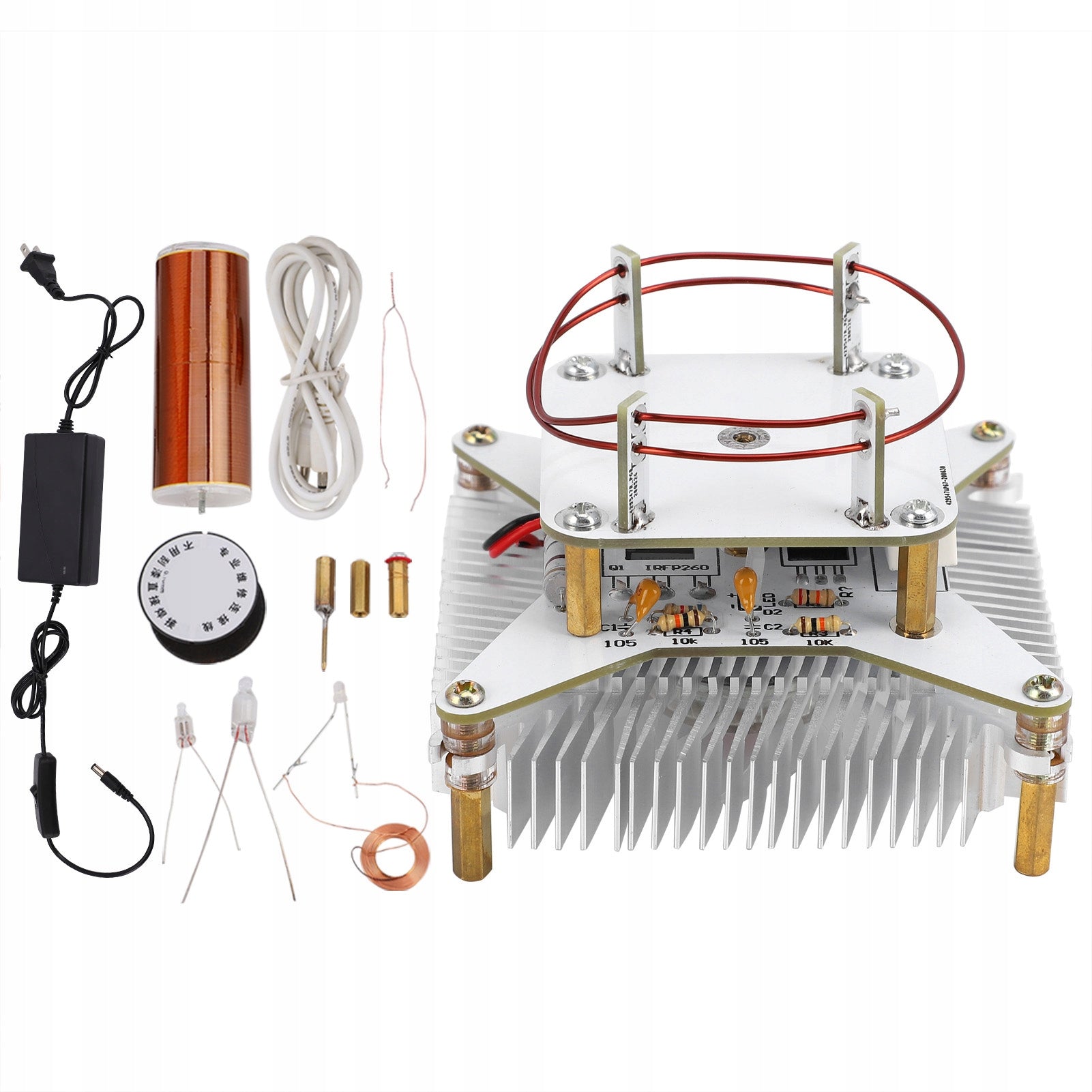 Music Plasma Speaker with Tesla Coil Wireless Audio Transmission Ze Brand no brand