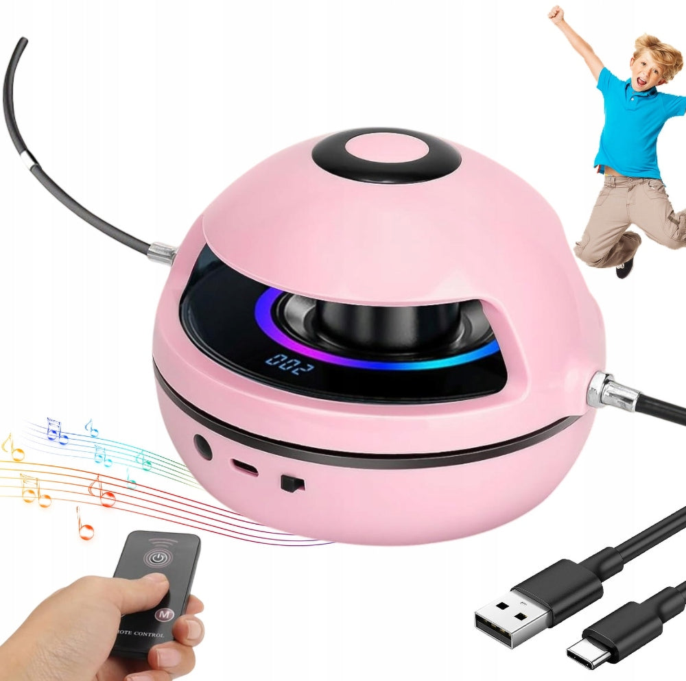 Music Smart Automatic Electric Bluetooth Jump Rope Pink Rope length 70 cm