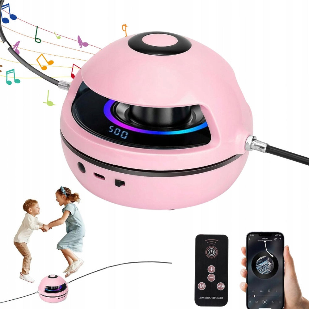 Music Smart Automatic Electric Bluetooth Jump Rope Pink