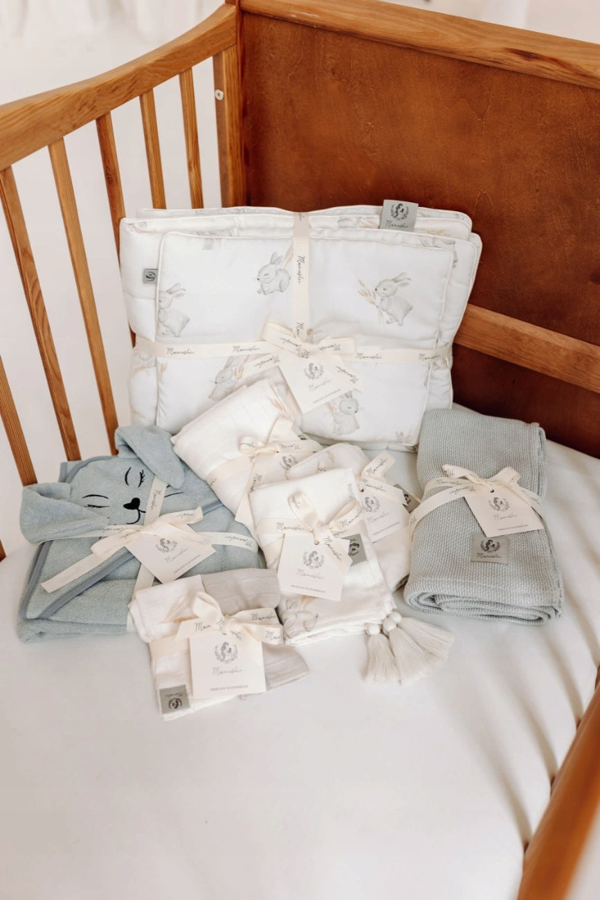 Muslin Bamboo Diapers - Ears Beige Two-Pack Kind bamboo