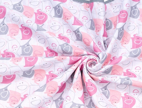 Muslin Diaper 40x40 Elephant Rose Szymex