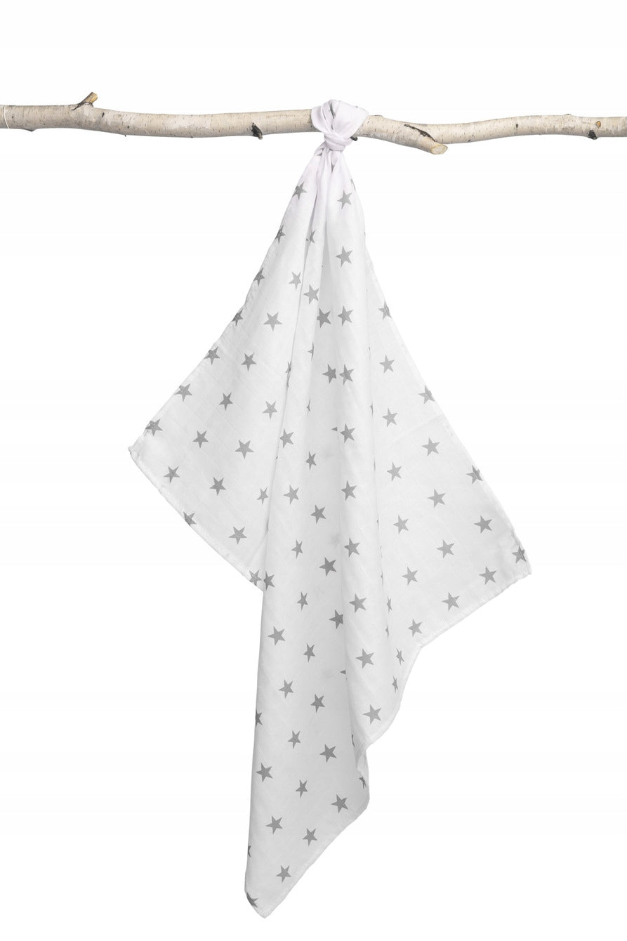 Muslin Diapers Muslin Diaper 80x80 Stars Grey Szymex EAN (GTIN) 5905214955656