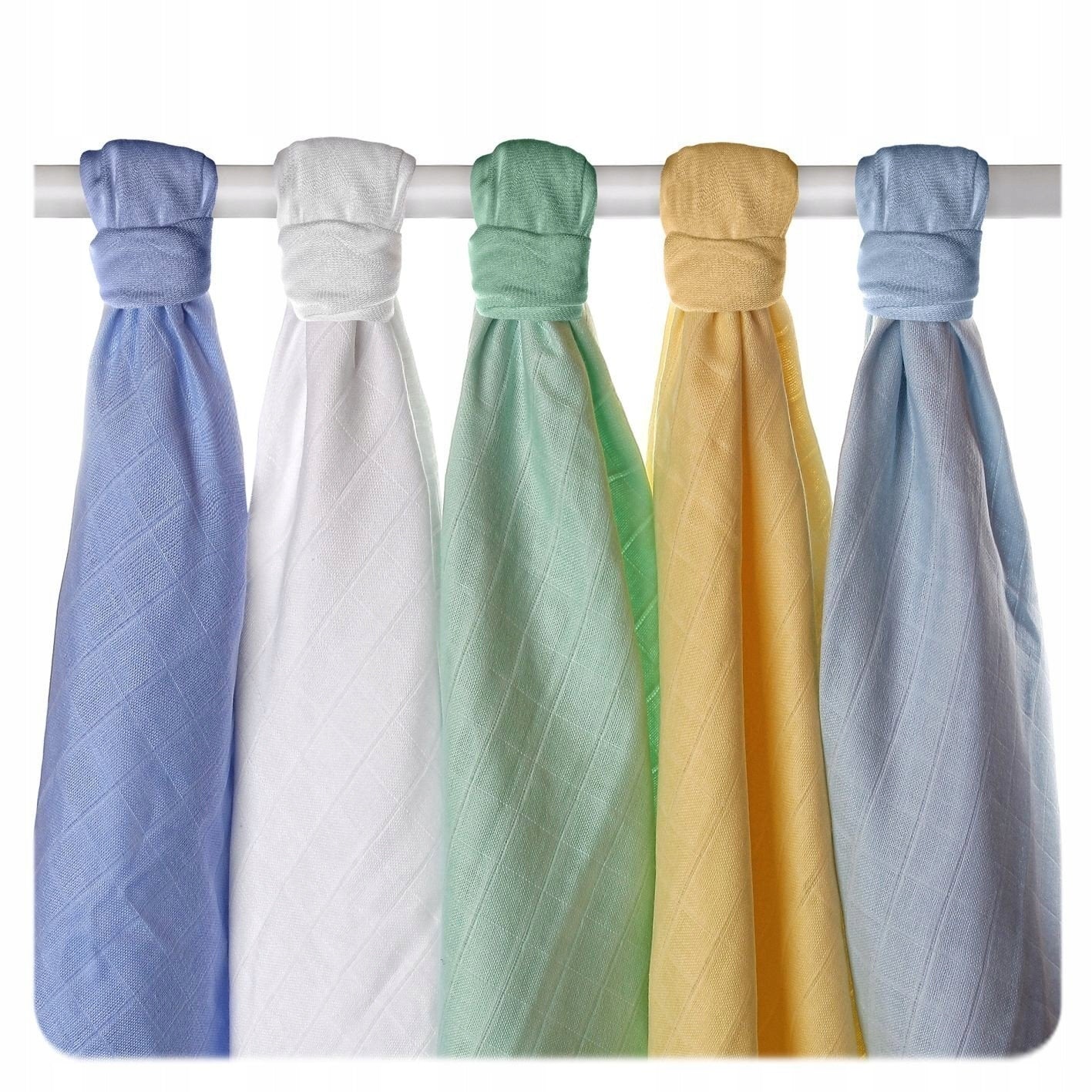 Muslin Diapers Old Times Organic Cotton 70x70 - 5 Pcs Pastel