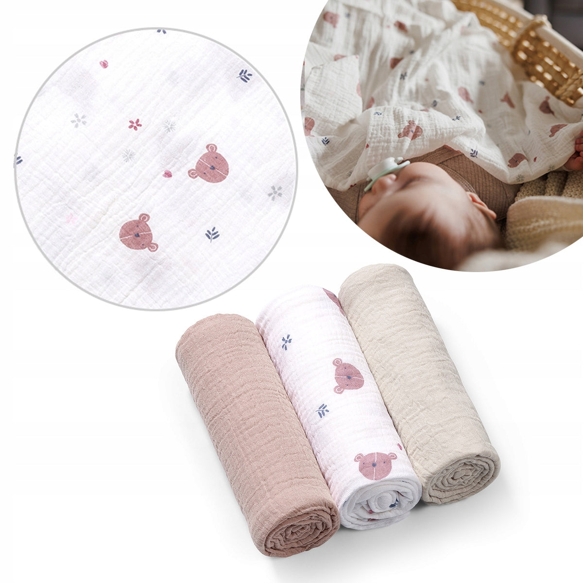 Muslin diaper Babyono