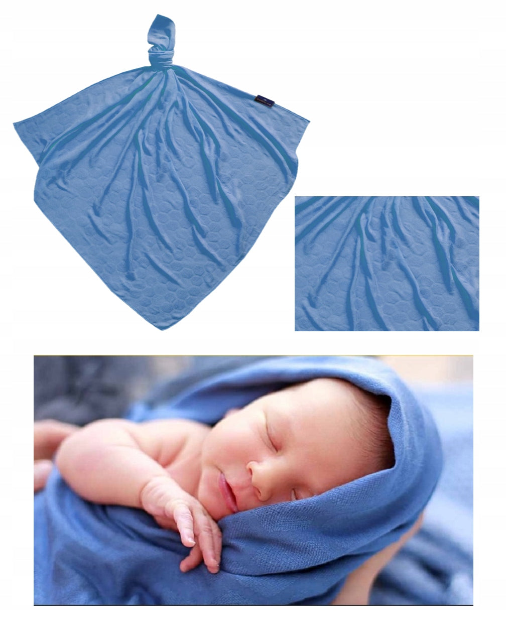 Muslin diaper/blanket bamboo 75x75cm