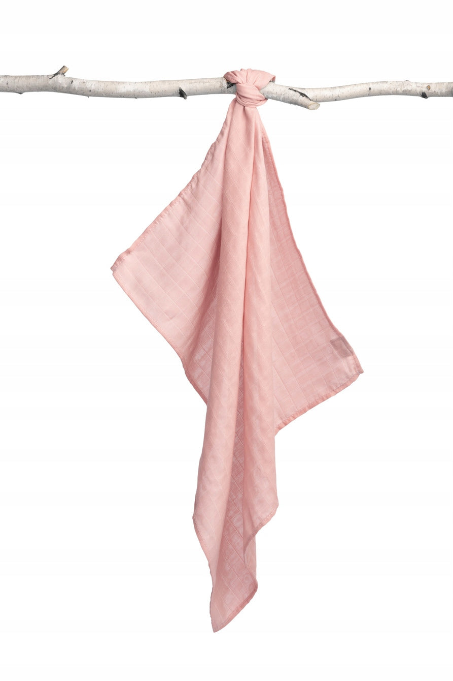 Muslin diaper pink smooth 70*80 cm sensillo Kind muslin