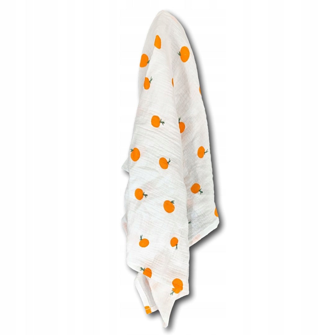 Muslin diaper swaddle blanket 100x70 NOT TETRA Oranges