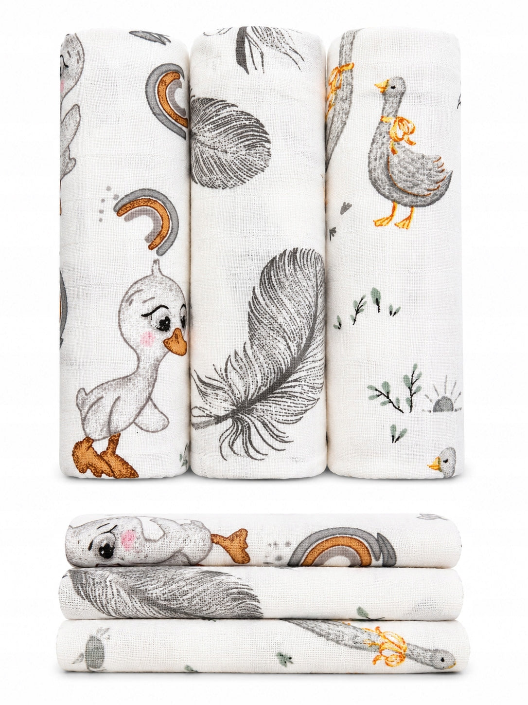 Muslin diapers 3 pcs PREMIUM DIAPERS 60x80cm POLISH PRODUCT - 2101 Packaging status original