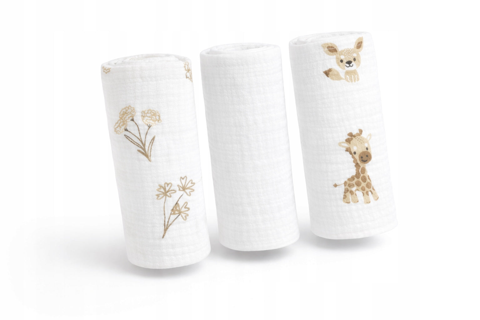 Muslin diapers 30x30cm, downpours, boho wipes