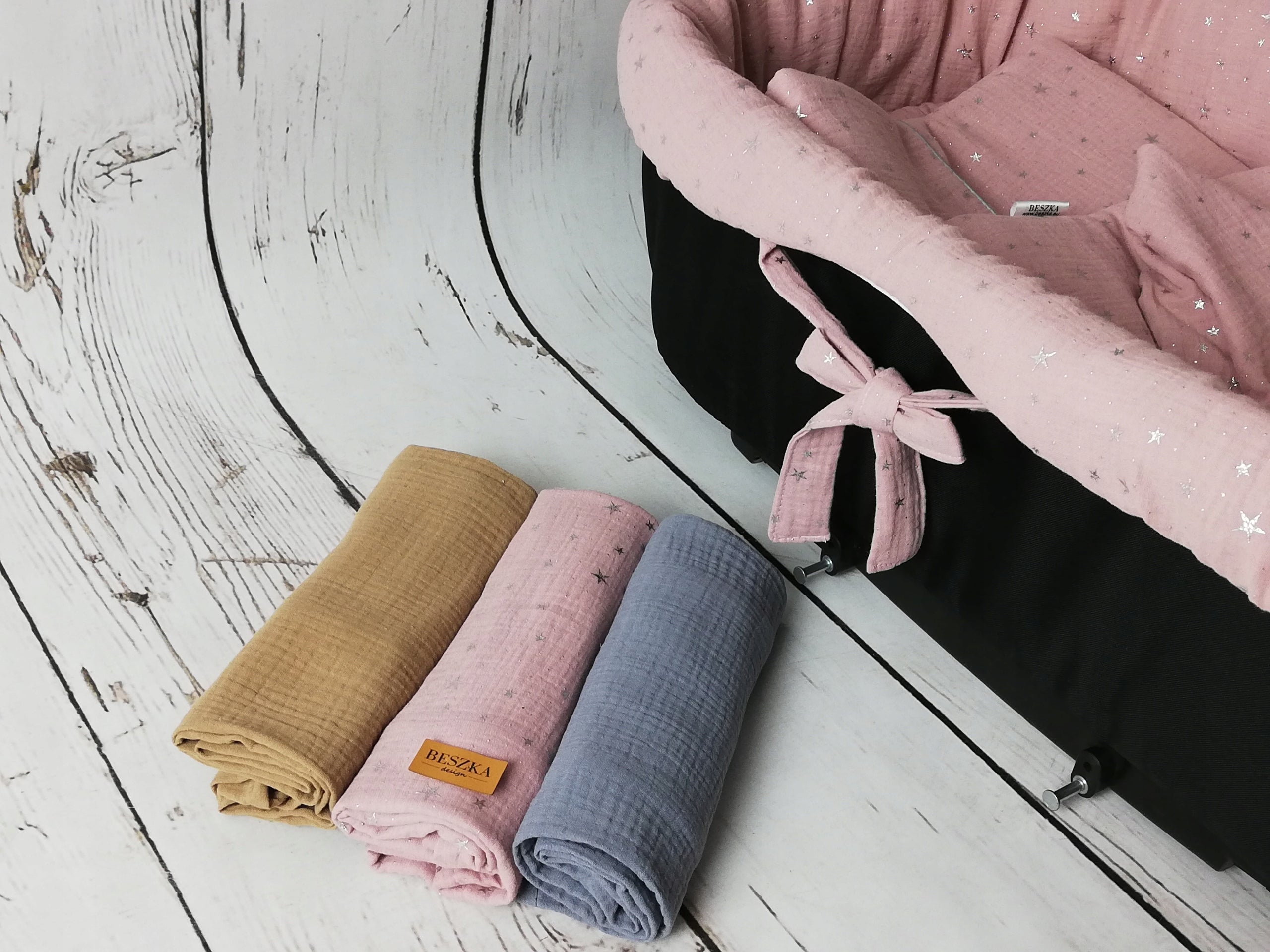 Muslin downpours DIAPER SET 3 PIECES COTTON CUDDLY Packaging status original