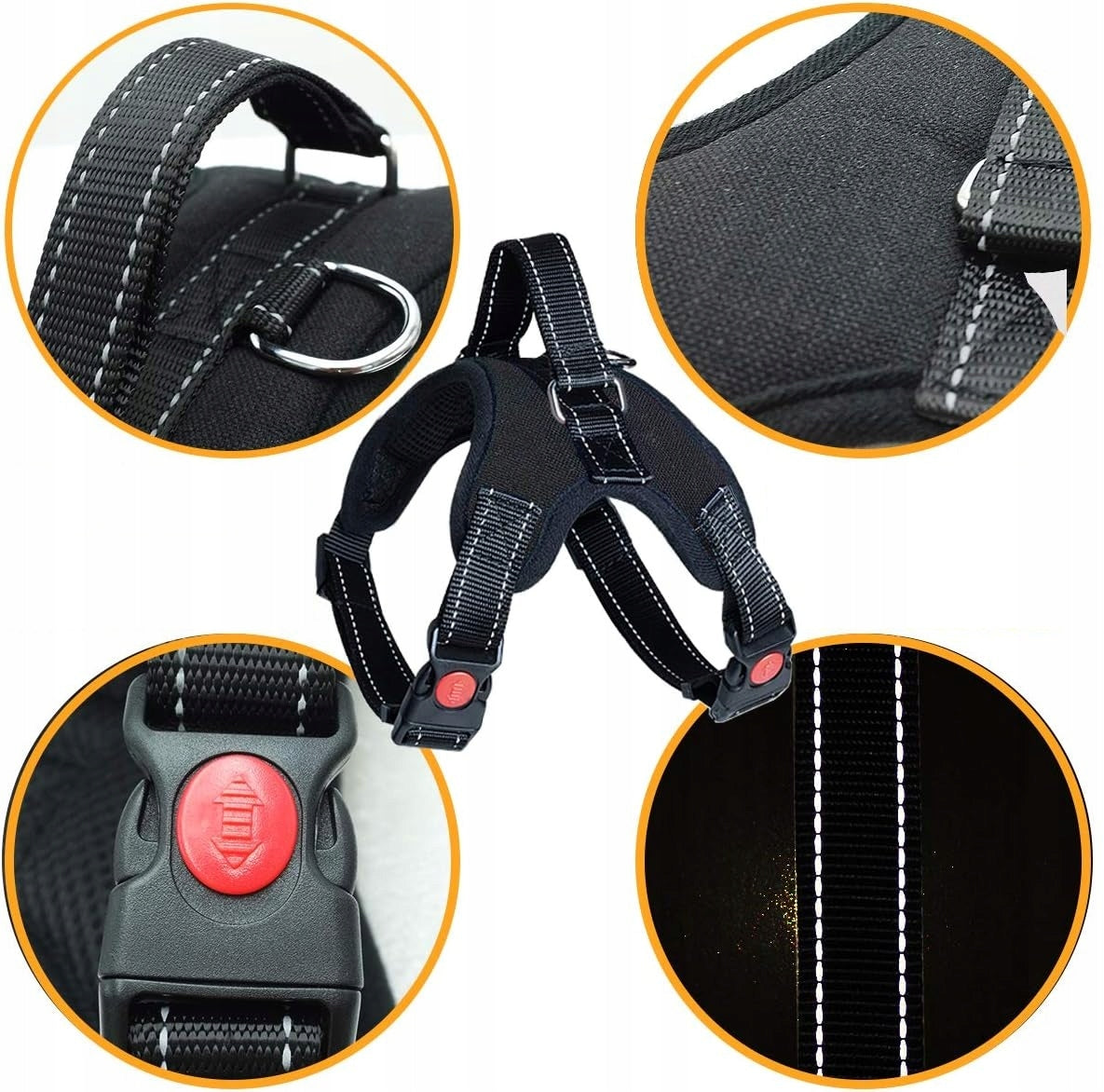 Musonic Breathable Adjustable Dog Harness with Lanyard, Size XS Blue Manufacturer code EBDH24241