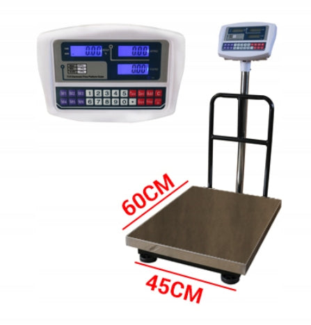 Můstková váha TCS do 300 kg/50 g 45x60 cm s opěrou Batteries included yes