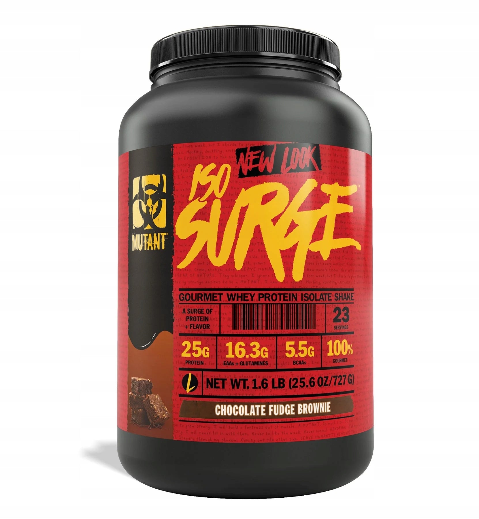 Mutant Iso Surge Isolate Chocolate Fudge Brownie Powder 727g Expiration date at least 3 months from the date of purchase