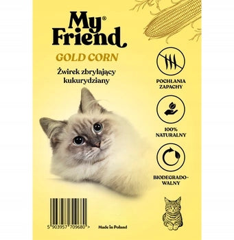 My Friend Gold Corn 7l /4,5kg clumping corn litter for cat