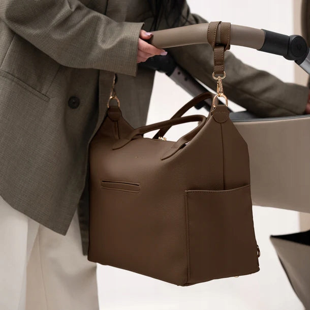 MyBabyBag Stroller Holder in Brown Packaging status original
