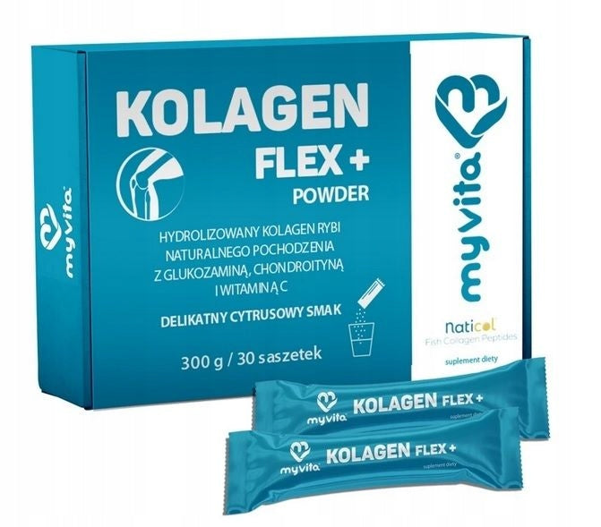 MyVita Flex+ in sachets 30pcs GLUCOSAMINE COLLAGEN VITAMIN C Brand MyVita