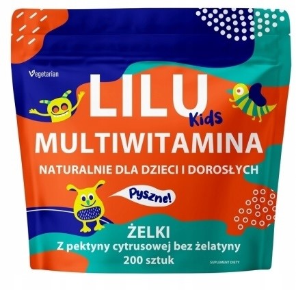 MyVita Lilu Kids multivitamin gummies for children and adults 200 pieces