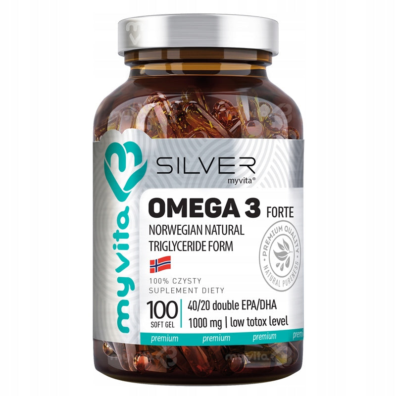 MyVita Omega 3 NORWEGIAN 1000 mg 800/400 EPA/DHA TRIGLYCERIDES -100 capsules