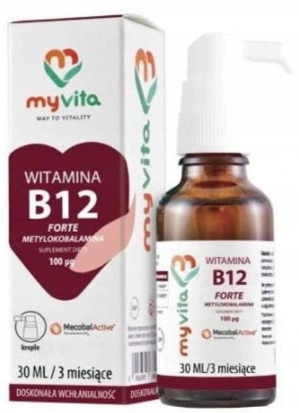 MyVita Vitamin B12 Forte Methylcobalamin Drops 30 ml