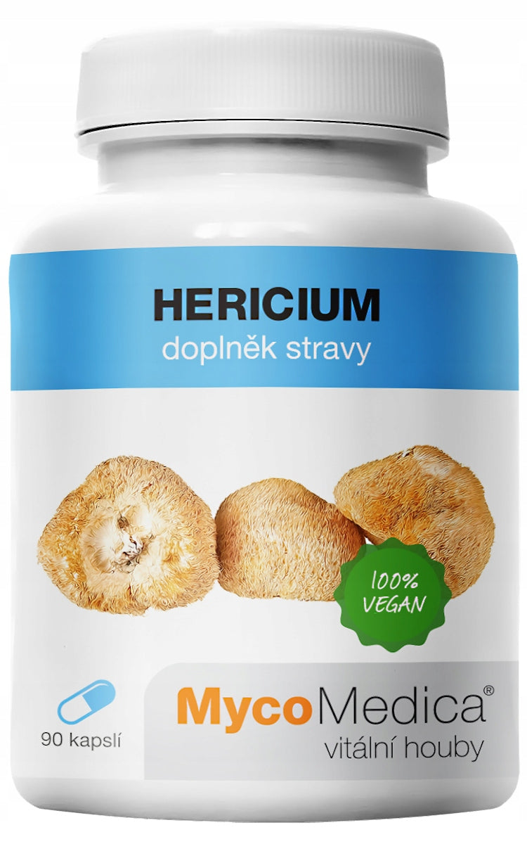 MycoMedica HERICIUM Digestion Memory Nervous System 90 kaps. + FREEBIE Expiration date at least six months from the date of purchase