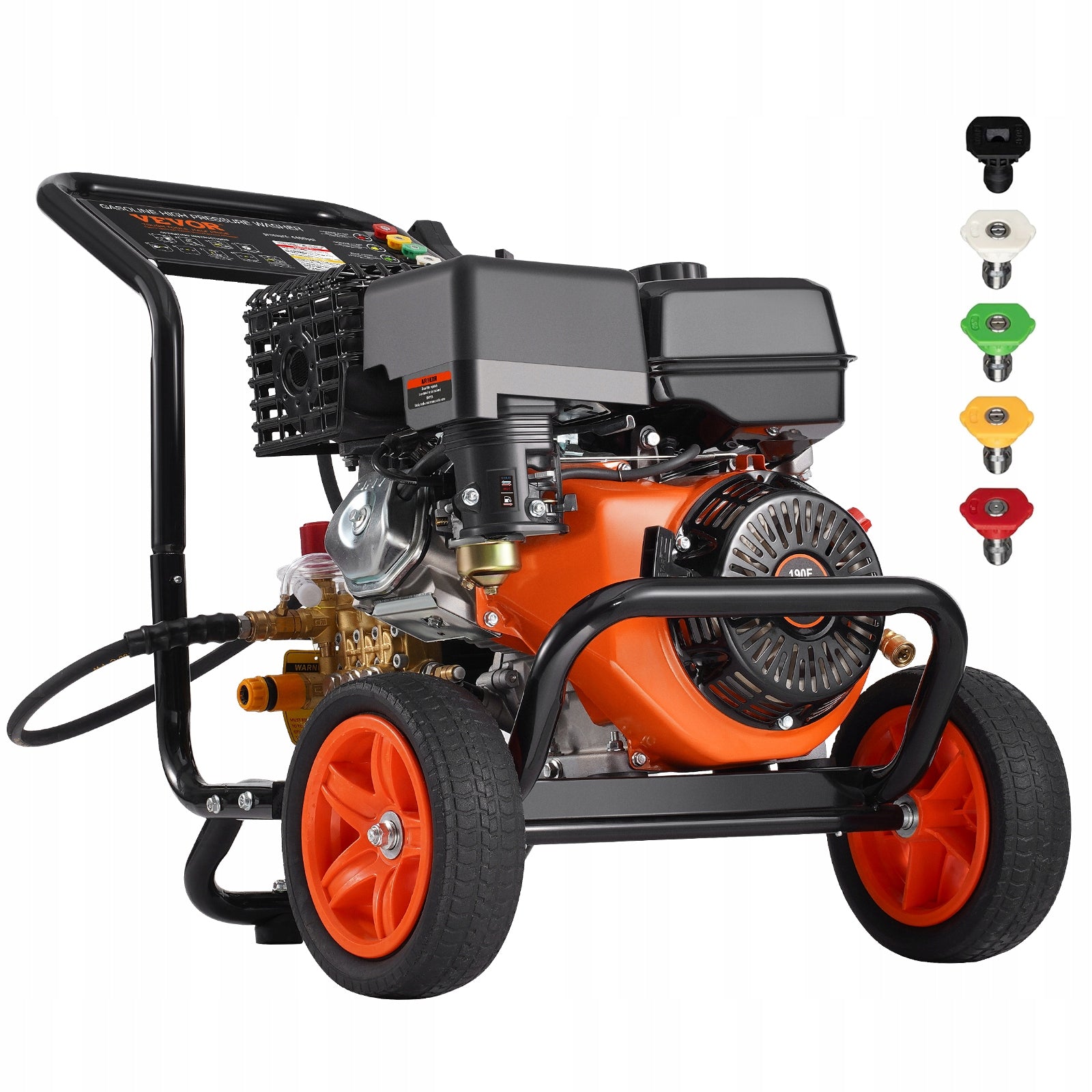 Myjka Ciśnieniowa 4400PSI 15L/MIN Z Zestawem 5 Dysz Do Samochodów Osobowych