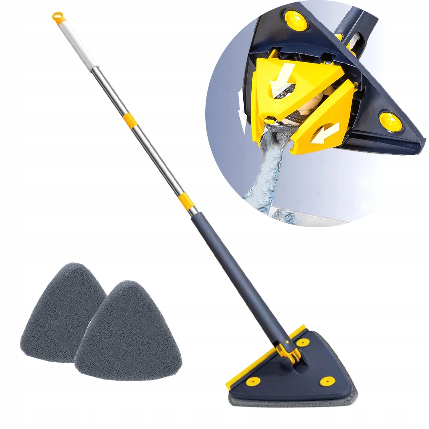 Myjka Mop Do Mycia Okien Szyb z Obrotowy 127CM 360