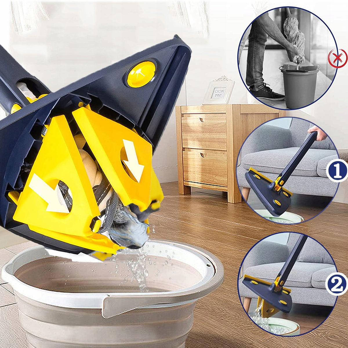 Myjka Mop Do Okien 127CM z Obrotowy Do Czyszczenie Brand Hooha