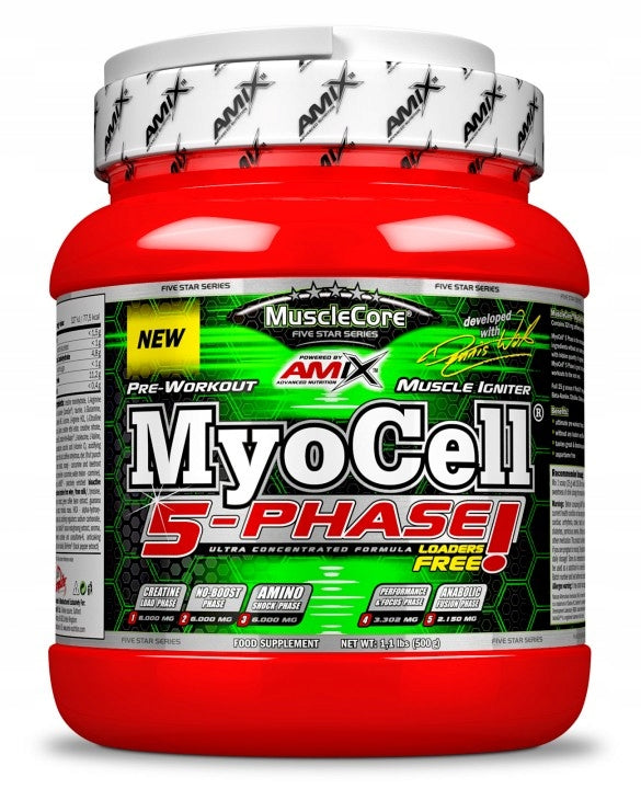 MyoCell 5-PHASE 500g fruit punch Expiration date up to 2 weeks after the purchase date