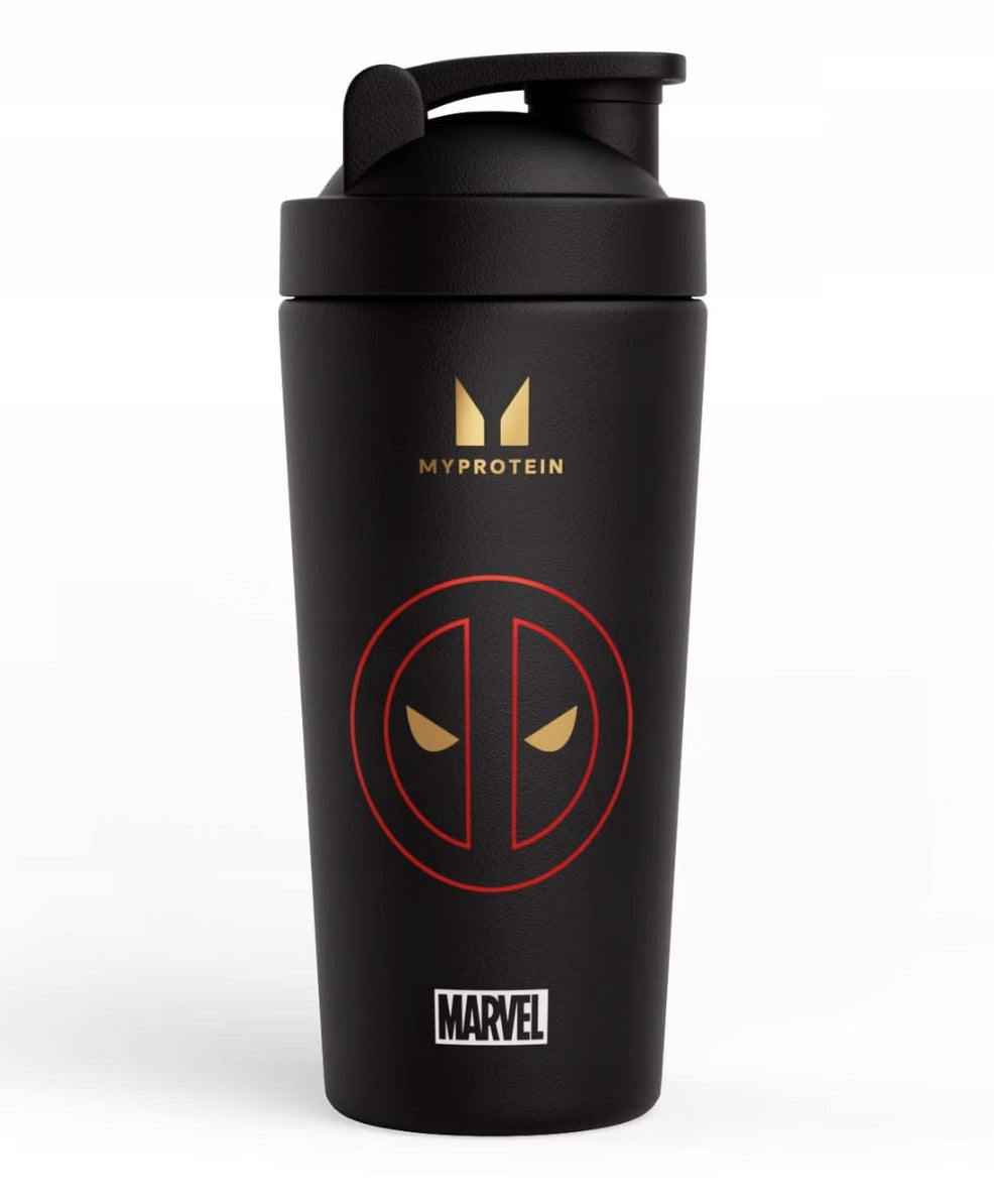 Myprotein MARVEL Deadpool Metal Shaker - Black 750ML Manufacturer code 5059883461434