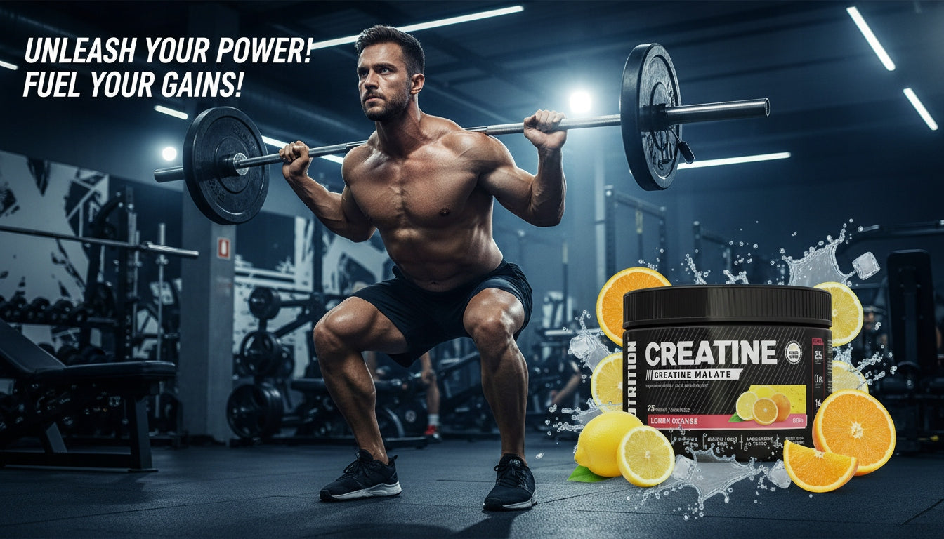 N-NUTRITION CREATINE MALATE 500 G TASTE ORANGE LEMON Expiration date at least 1 year from the date of purchase